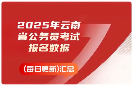 2025年云南省公务员考试报名、缴费数据汇总